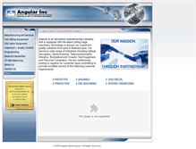 Tablet Screenshot of angularmachining.com